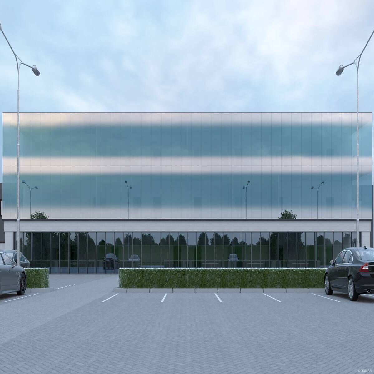 Das ISOLAR SOLARLUX® dynamic (52/28) Glas passt seine Sonnenschutzwirkung automatisch an und sorgt auch bei bewölktem Himmel für optimales Licht, angenehmes Raumklima und Energieeffizienz.