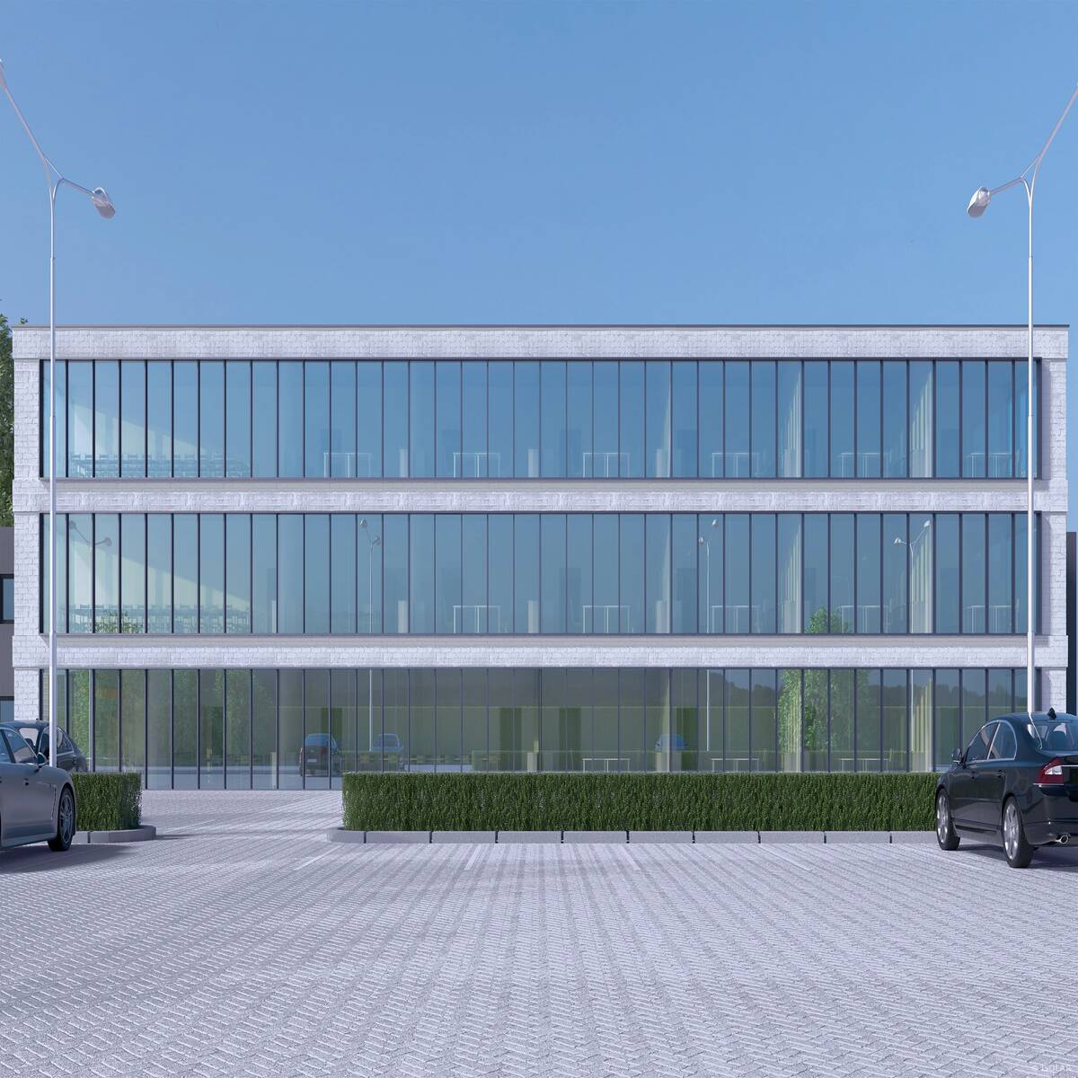 ARCON sunlite A kombiniert hohe Lichtdurchlässigkeit mit zuverlässigem Sonnenschutz und eignet sich ideal für lichtdurchflutete, energieeffiziente Gebäude bei diffusem Wetter.