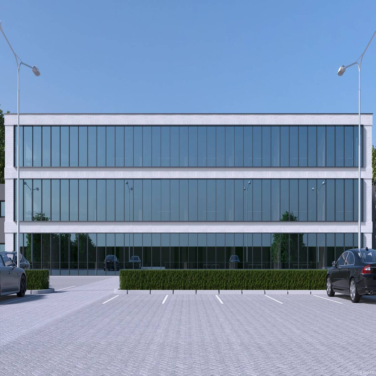SOLARLUX® sunbelt A51 von Arnold Glas bietet gleichmäßige Lichtdurchlässigkeit und effizienten Wärmeschutz – ideal für moderne Glasfassaden bei diffusem Tageslicht.