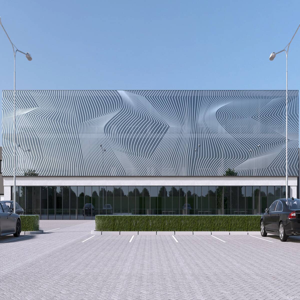 DEKOREX® decodesign A70 von ISOLAR bietet mit einer 30 % Bedruckung dezente Lichtsteuerung, reduzierte Blendung und eine harmonische, moderne Glasoptik.