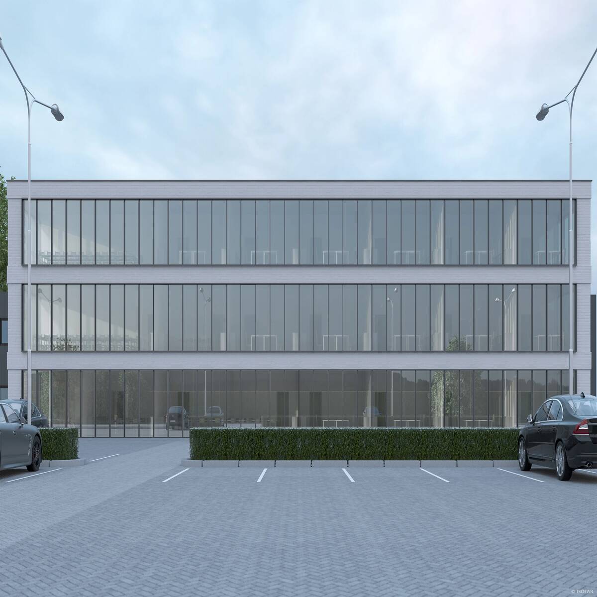 Das ARCON sunlite A Glas bietet maximale Transparenz und effizienten Hitzeschutz. Auch bei bewölktem Himmel sorgt es für natürliche Lichtverhältnisse und klare Fassadenoptik.