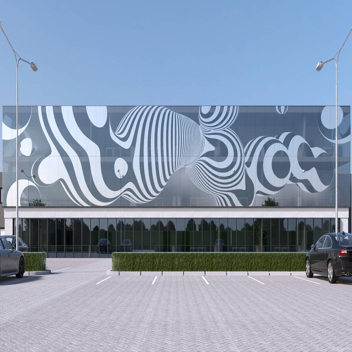 DEKOREX® decodesign A70 von ISOLAR kombiniert eine feine 5 %-Druckstruktur mit funktionaler Ästhetik und sorgt für sanfte Lichtlenkung bei nahezu vollständiger Durchsicht.