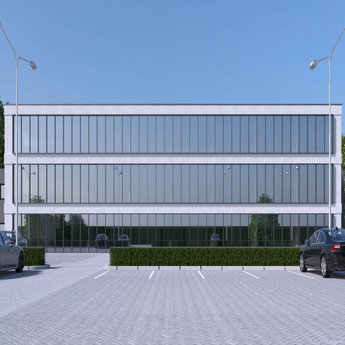 SOLARLUX® sunbelt D50 von Arnold Glas sorgt bei diffusen Wetterbedingungen für gleichmäßige Helligkeit, reduziert Energieverluste und unterstreicht die architektonische Eleganz moderner Gebäude.